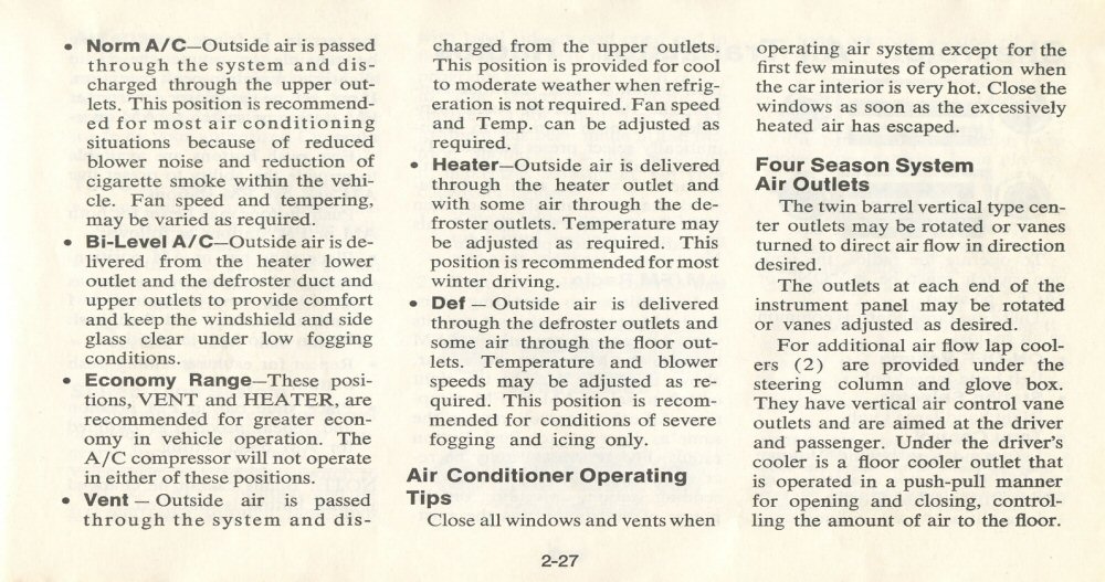 1977 Chev Chevelle Owners Manual Page 115